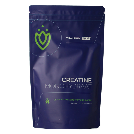 Vitakruid Creatine Monohydraat gemicroniseerd tot 200 mesh 450.00 Gram