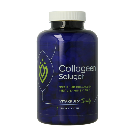 Vitakruid Collageen solugel tabletten met vitamine C en D 150 Tabletten