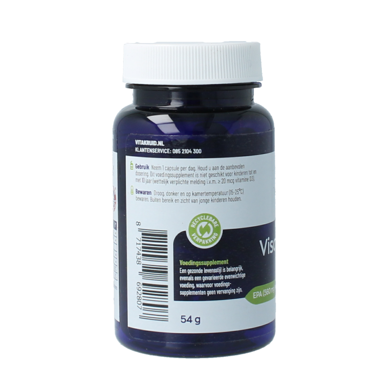 Vitakruid Visolie 1400 TG Triglyceriden met D3 30 Softgels