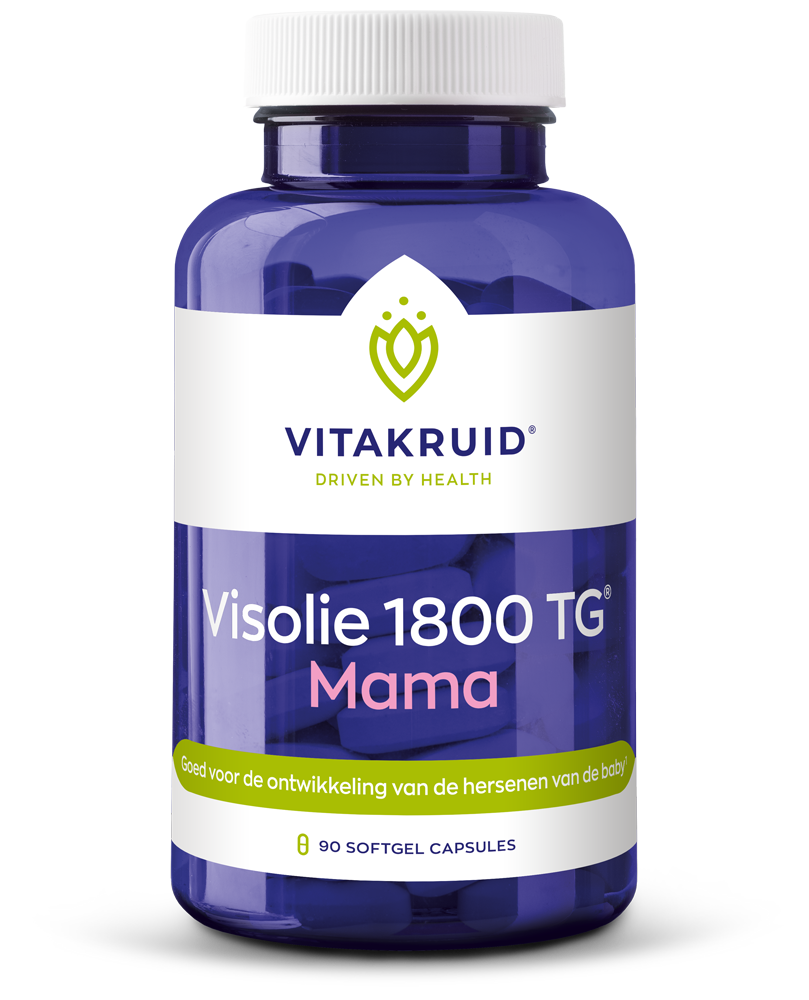 Vitakruid Visolie 1800 TG mama 90 Softgels