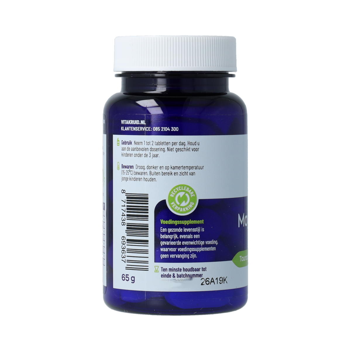 Vitakruid Magnesium 200 Complex Tauraat Malaat Bisglycinaat 30.00 Tabletten