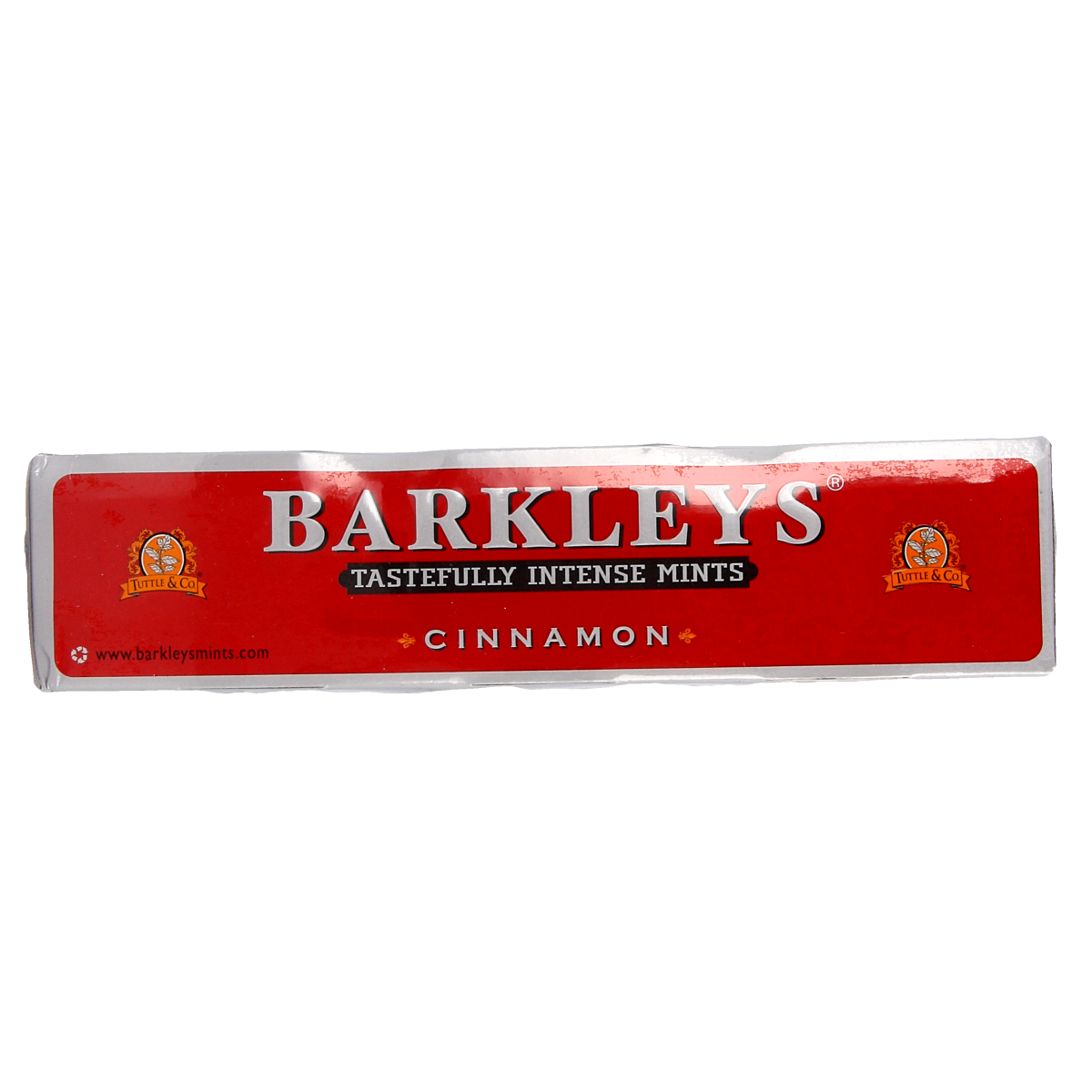 Barkleys Classic Mints Cinnamon candy in a 50g package, featuring cinnamon-flavored snoepgoed with branded packaging.