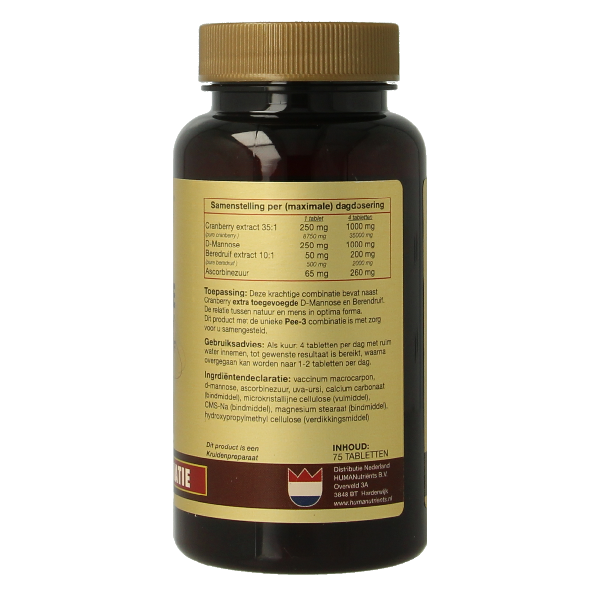 Artelle D-Mannose cranberry beredruif 75.00 Tabletten