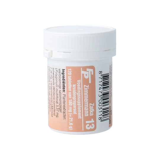 Medizimm Zatka 13 herbal supplement box with 120 tablets, natural herbal remedy for digestive support.