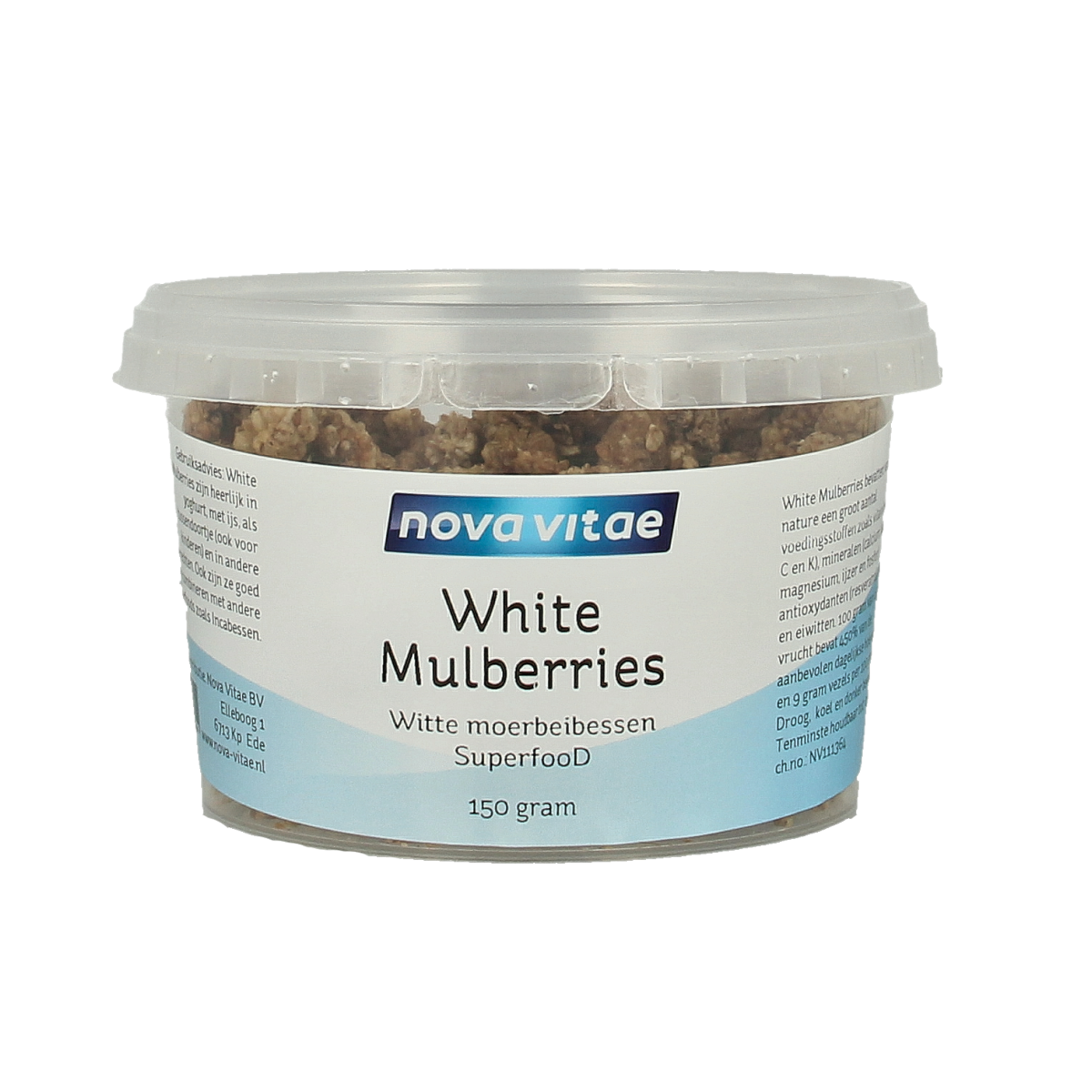 Nova Vitae Mulberry bessen (moerbeien) 150.00 Gram