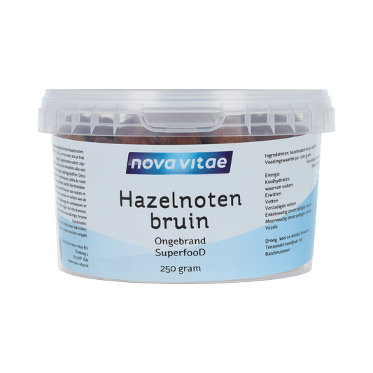 Nova Vitae Hazelnoten bruin ongebrand raw 250.00 Gram