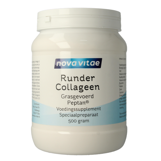 Nova Vitae Runder collageen gras gevoerd Peptan 500.00 Gram