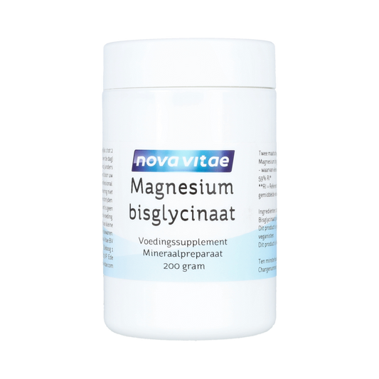 Nova Vitae Magnesium bisglycinaat poeder 200.00 Gram