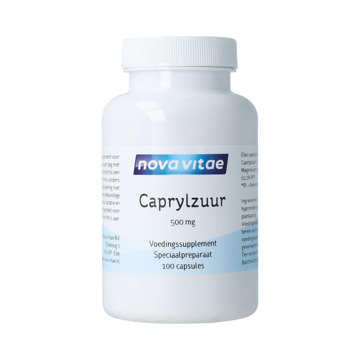 Nova Vitae Caprylzuur 500mg 100.00 Capsules