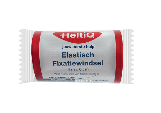 Heltiq Elastisch fixatiewindsel 4m x 6cm 1.00 Stuks
