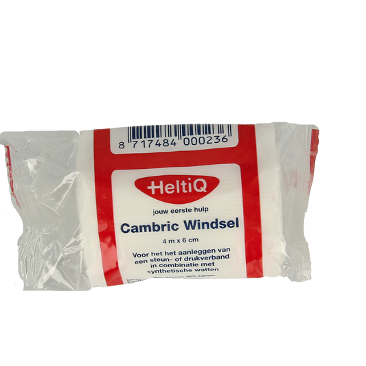 Heltiq Cambric windsel 4m x 6cm 1.00 Stuks