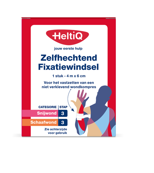 Heltiq Zelfhechtend windsel 4m x 6cm 1.00 Stuks
