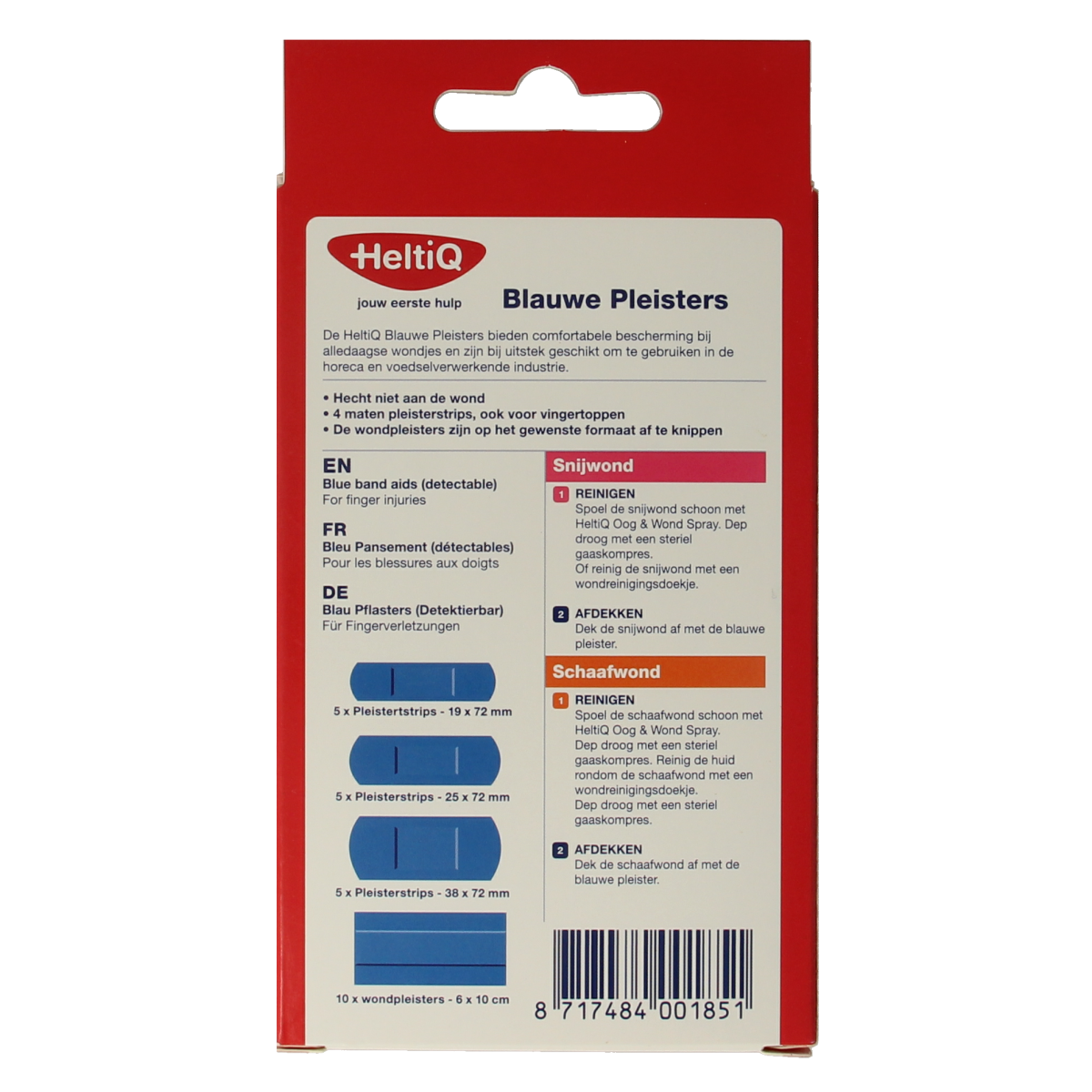 Heltiq Detecteerbare pleisters blauw 26.00 Stuks