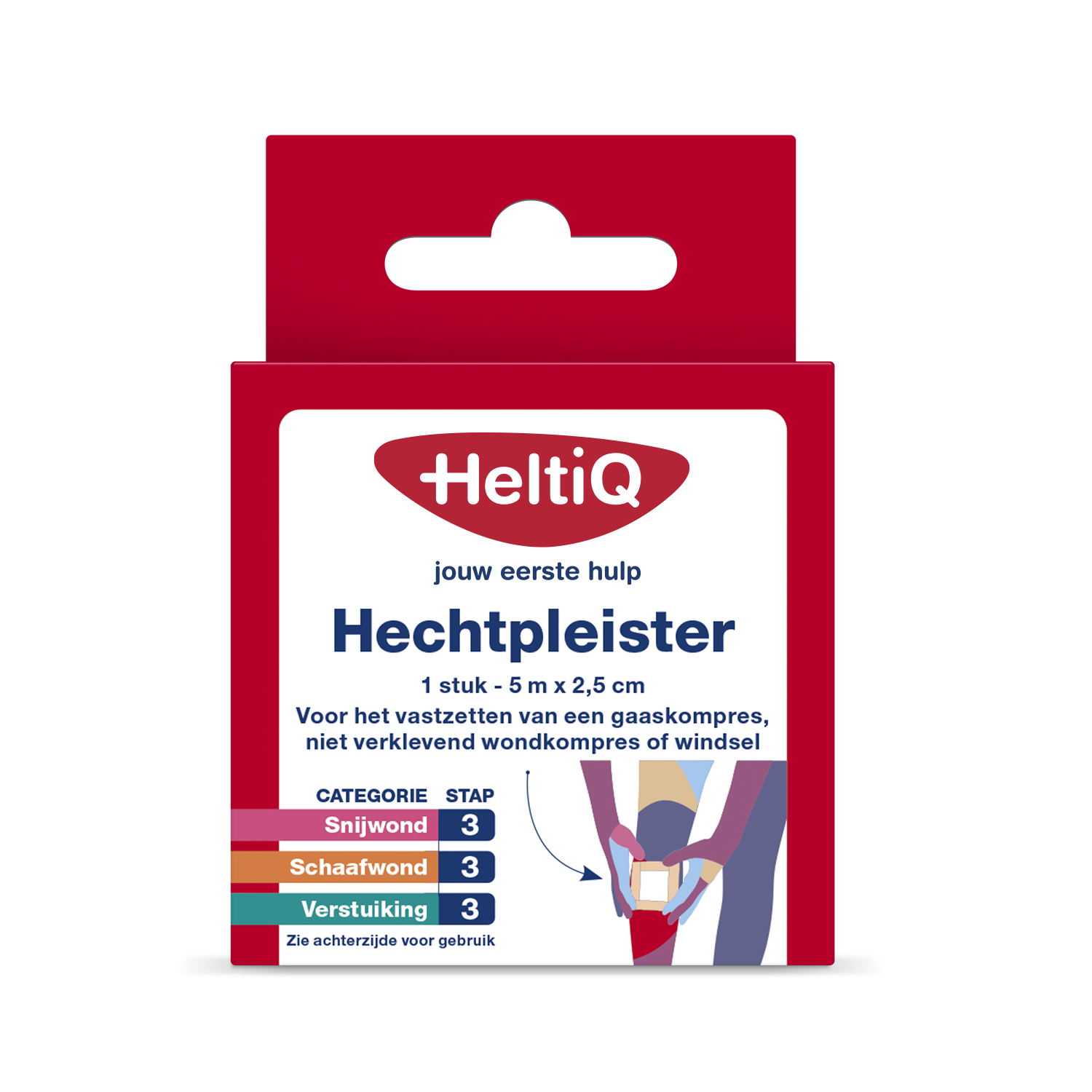 Heltiq Hechtpleister 2.5cm x 5m 1.00 Stuks