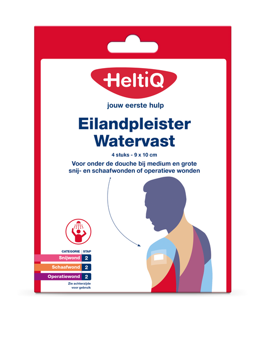 Heltiq Eilandpleister watervast 9 x 10cm 4.00 Stuks