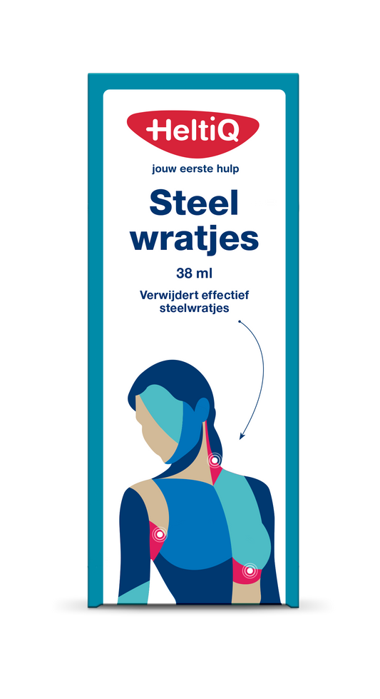 Heltiq Skintags steelwratjes liquid for skin tag removal in 38ml bottle, part of Heltiq body care collection.