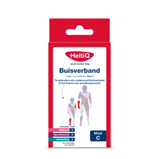 Heltiq Buisverband 1m x 6.75cm maat C 1.00 Stuks