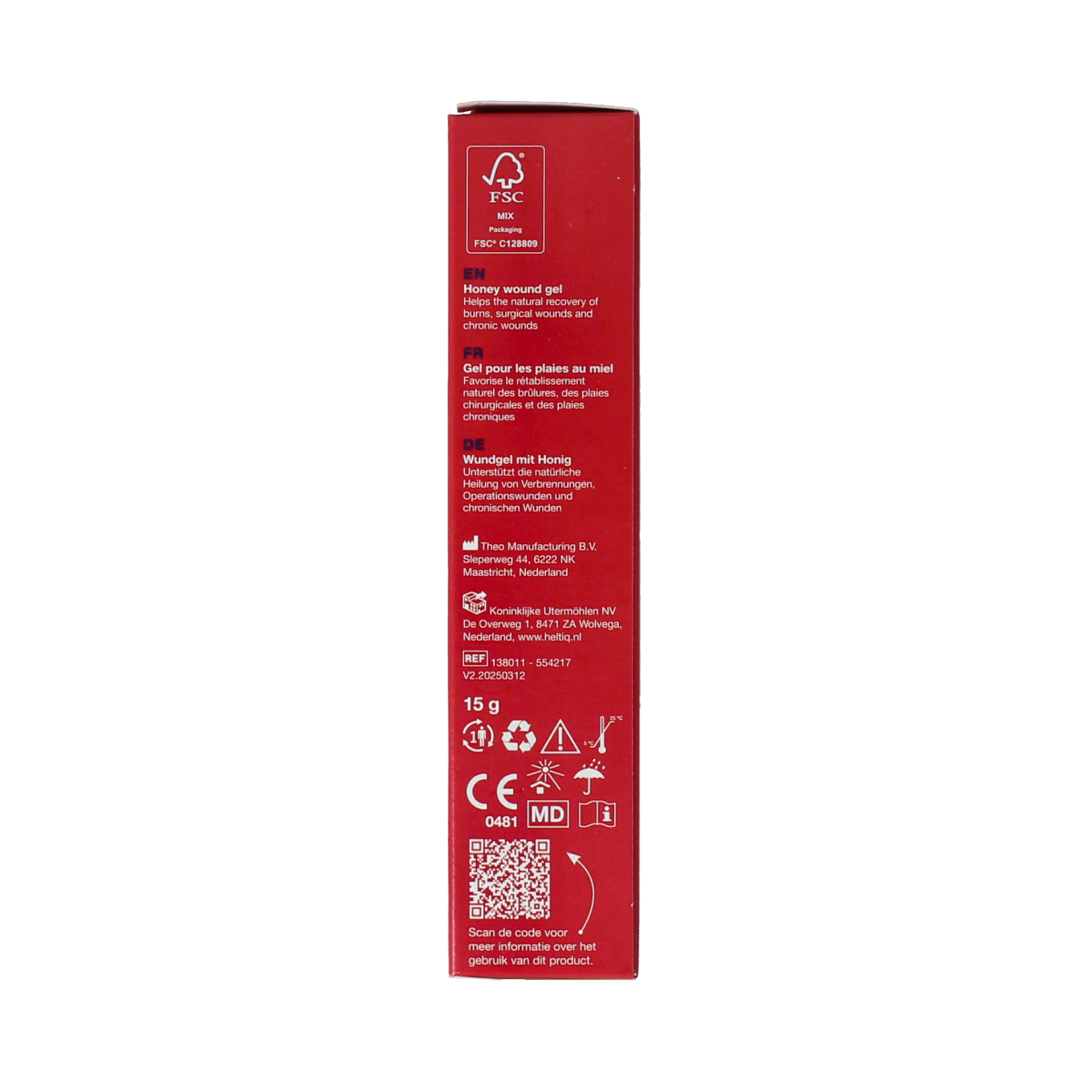 Heltiq Honing wondgel 15.00 Gram