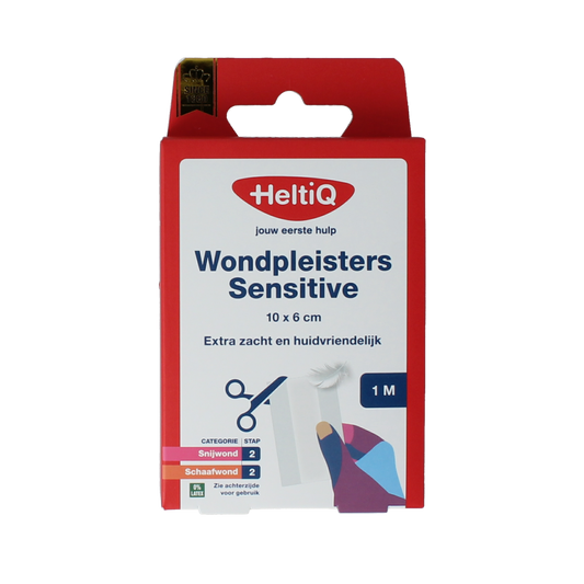 Heltiq Wondpleister sensitive 1mx6cm 1.00 Stuks