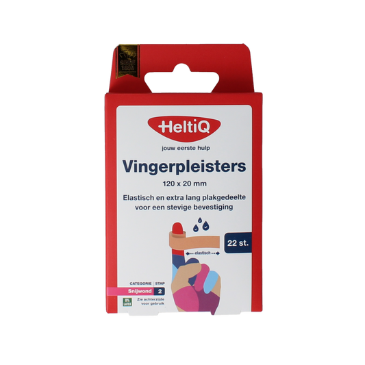 Heltiq Vingerpleisters 120x20mm 22.00 Stuks