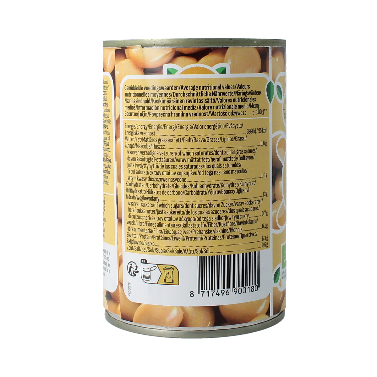 Bioidea Boterbonen Limabonen bio 400.00 Gram