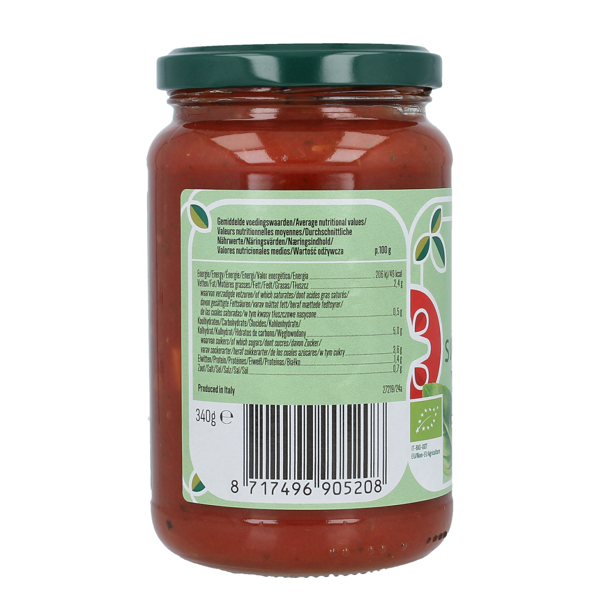 Bioidea Pastasaus basilicum bio 340.00 Gram