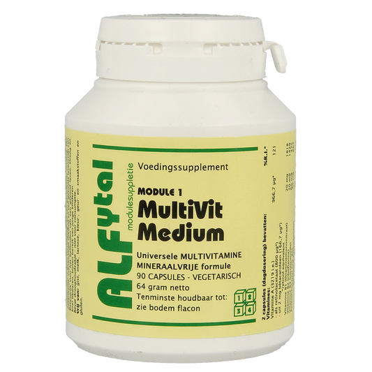 Alfytal MultiVit medium - mineraalvrij 90.00 Vegetarische capsules