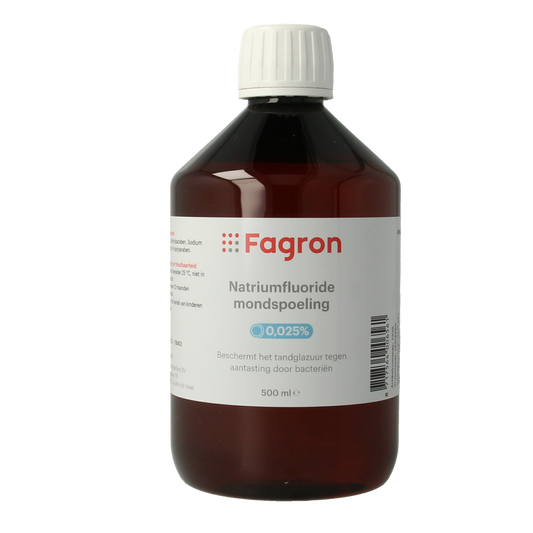 Fagron Natriumfluoride mondspoeling 0.025 500.00 Milliliter
