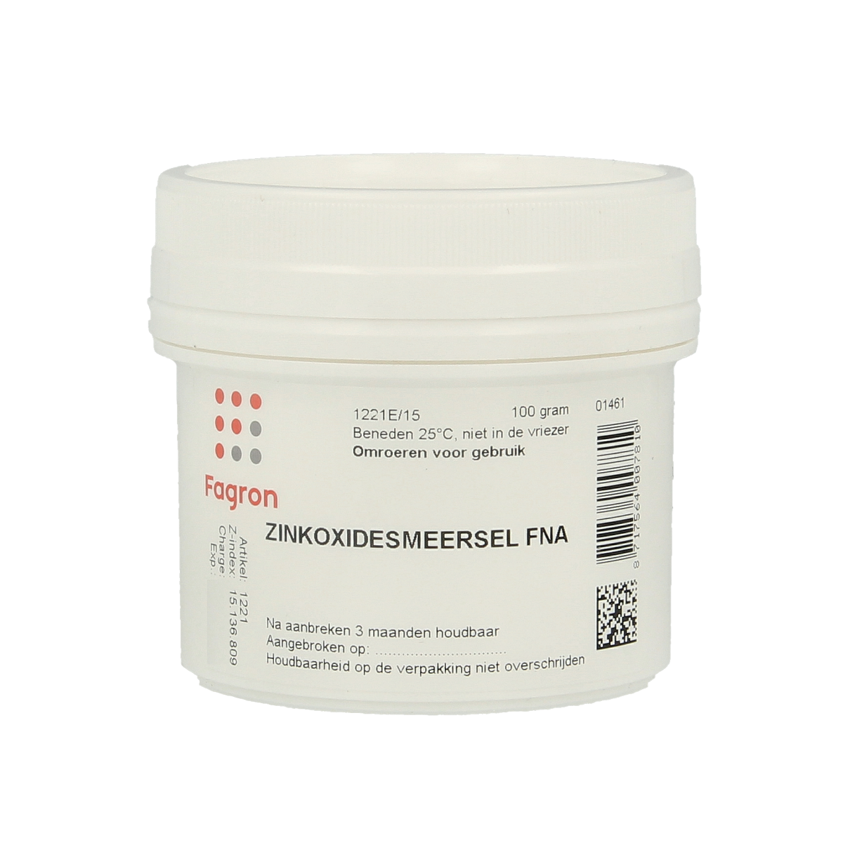 Fagron Zinkoxidesmeersel FNA 100.00 Gram