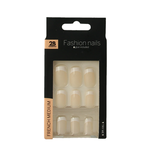 2B Nails french medium 24 Stuks