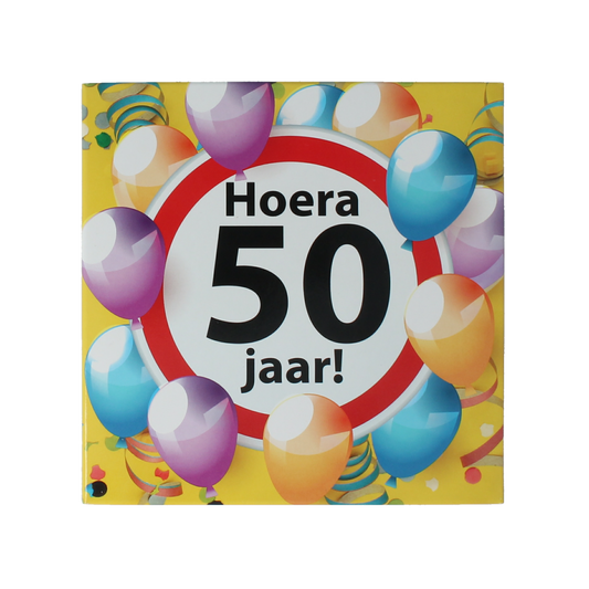 Voor Jou! Tablet hoera 50 jaar 75.00 Gram