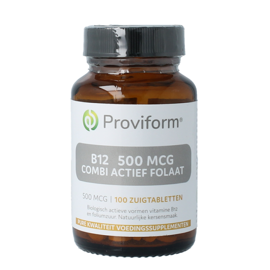 Proviform Vitamine B12 500mcg combi actief folaat 100.00 Zuigtabletten