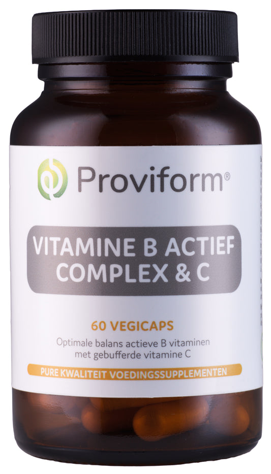 Proviform Vitamine B actief complex & C 60.00 Vegetarische capsules