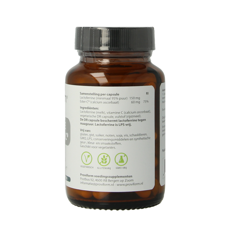 Proviform Lactoferrine puur 150mg + ester C 60 Vegetarische capsules