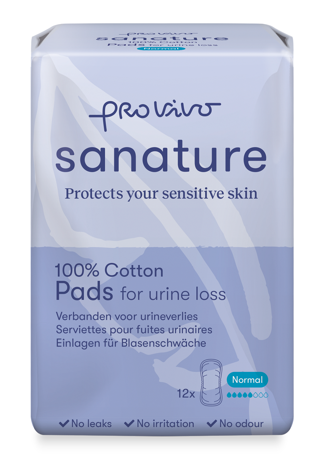Sanature Pro vivo incontinentie normaal katoen 12 Stuks