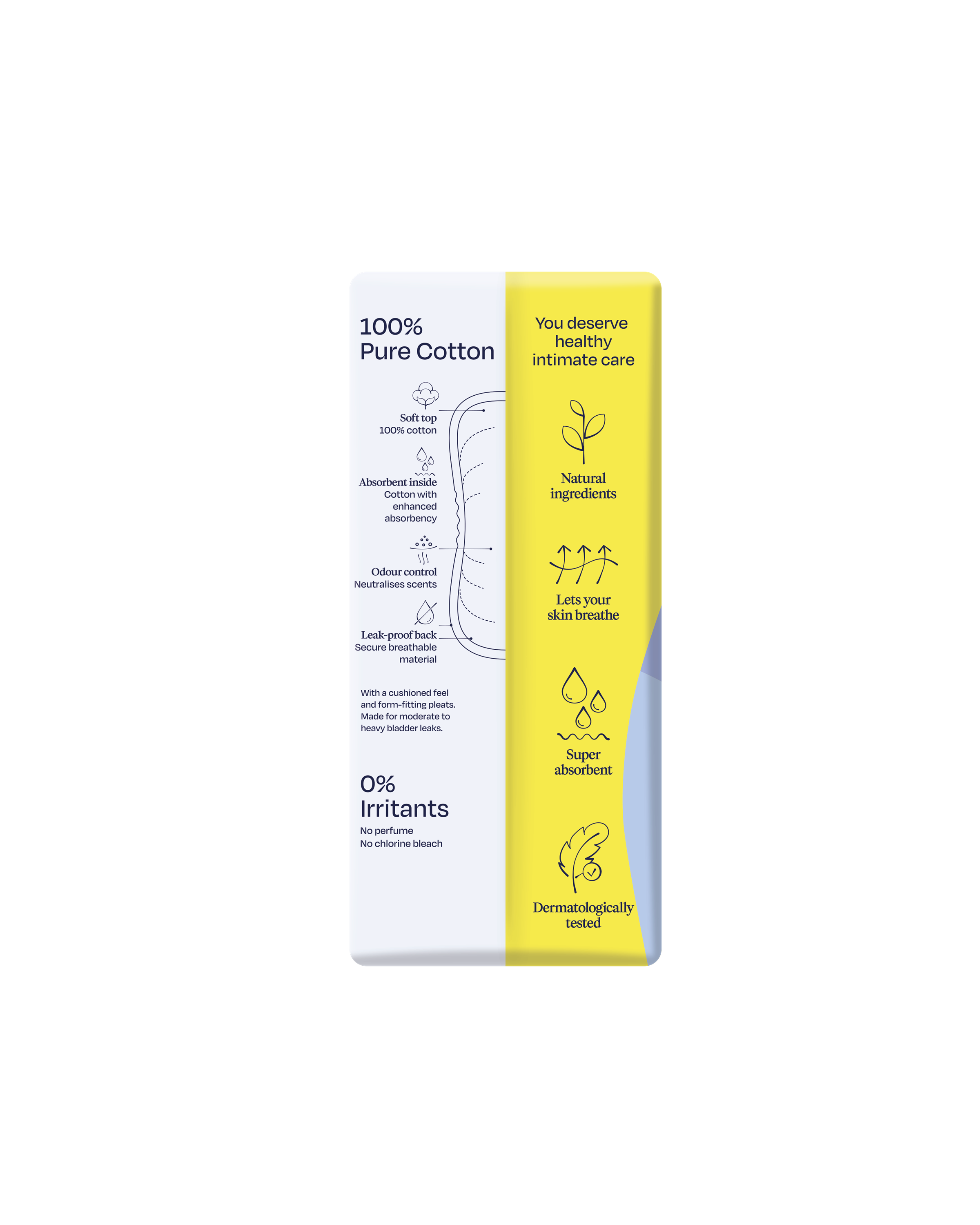 Sanature Pro vivo katoen incontinentie verband super 12.00 Stuks