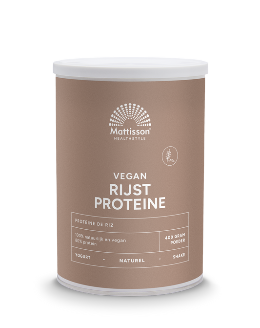 Mattisson Absolute rijst proteine poeder vegan 80% 400 Gram