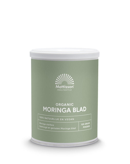 Mattisson Moringa blad poeder moringa oleifera bio 125.00 Gram