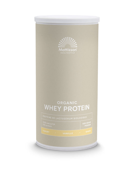 Mattisson Wei whey proteine vanille 80% bio 450 Gram
