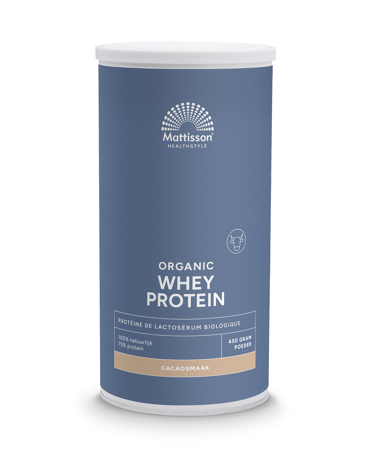 Mattisson Wei whey proteine cacao 75% bio 450 Gram