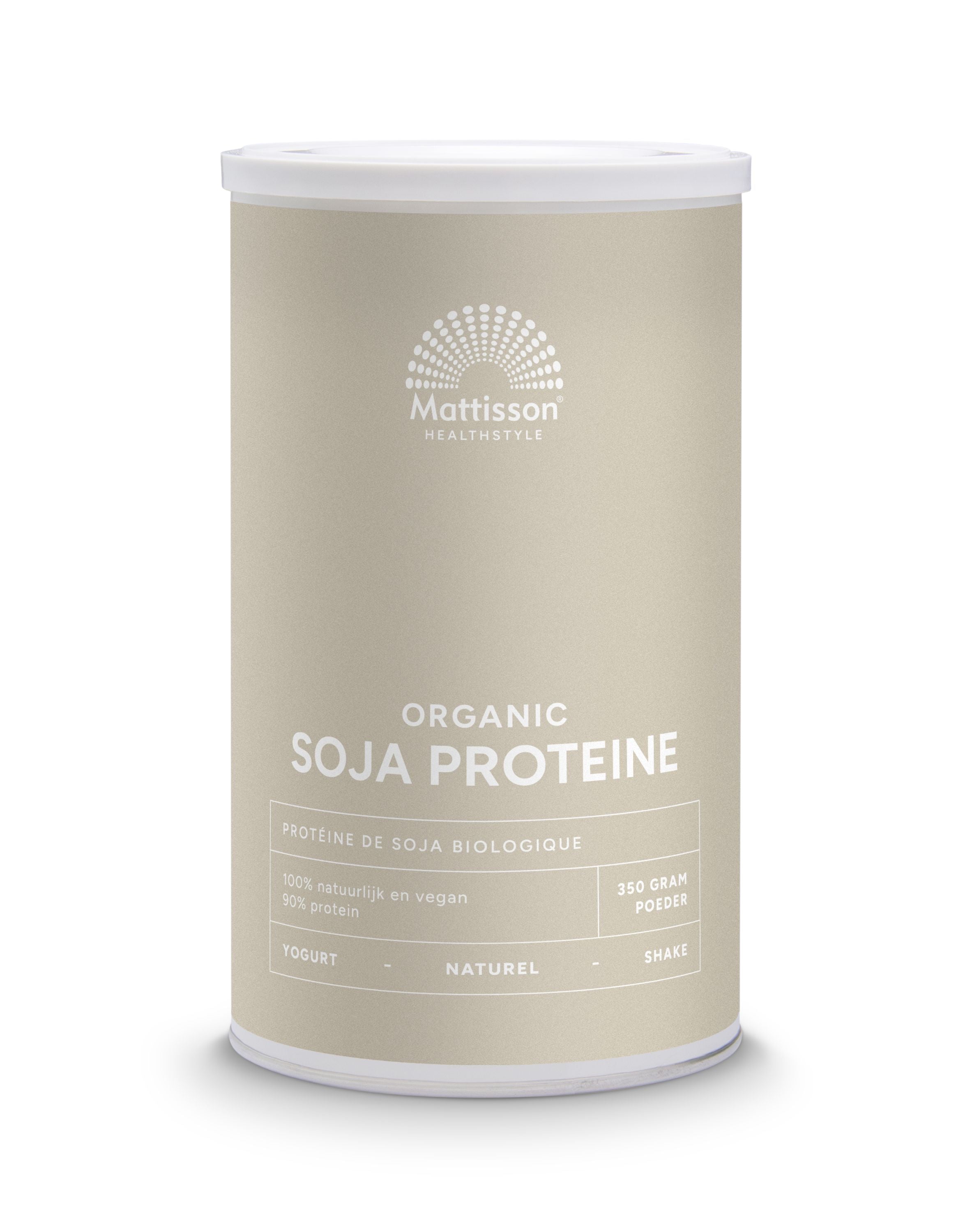 Mattisson Vegan soja proteine 90% bio 350.00 Gram