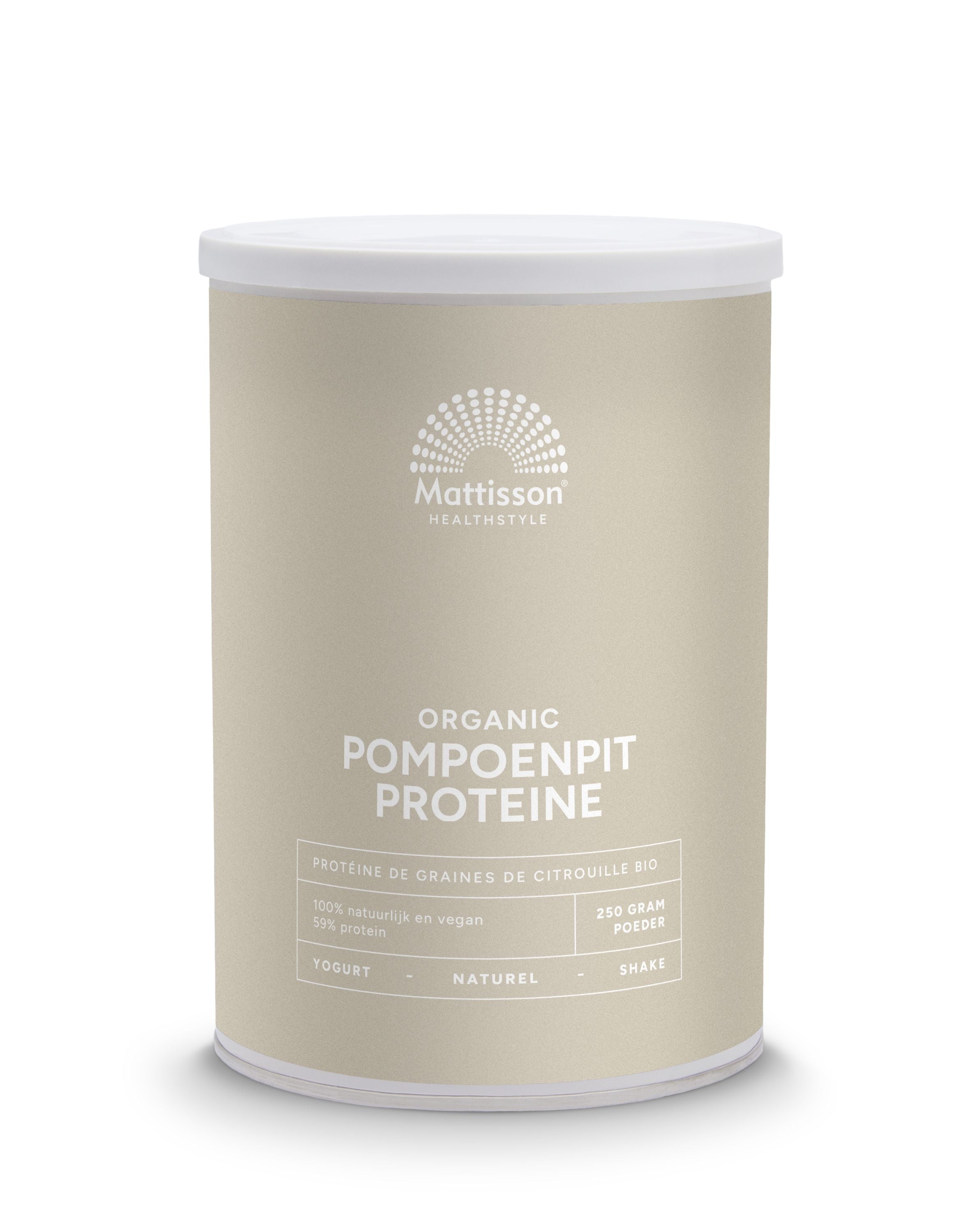 Mattisson Pompoenpit proteine naturel bio 250.00 Gram
