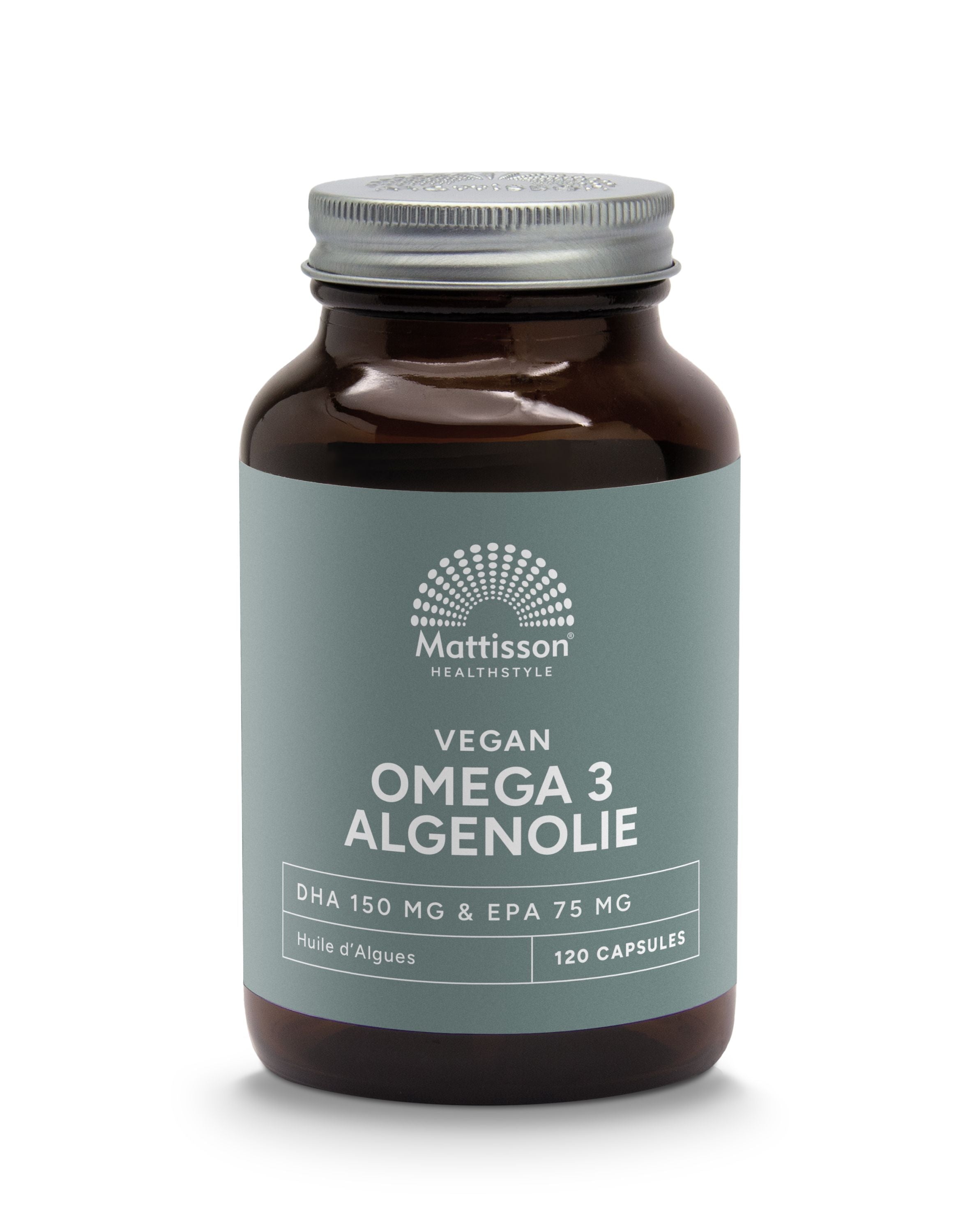 Mattisson Vegan omega 3 algenolie DHA 150mg EPA 75mg 120 Vegetarische capsules