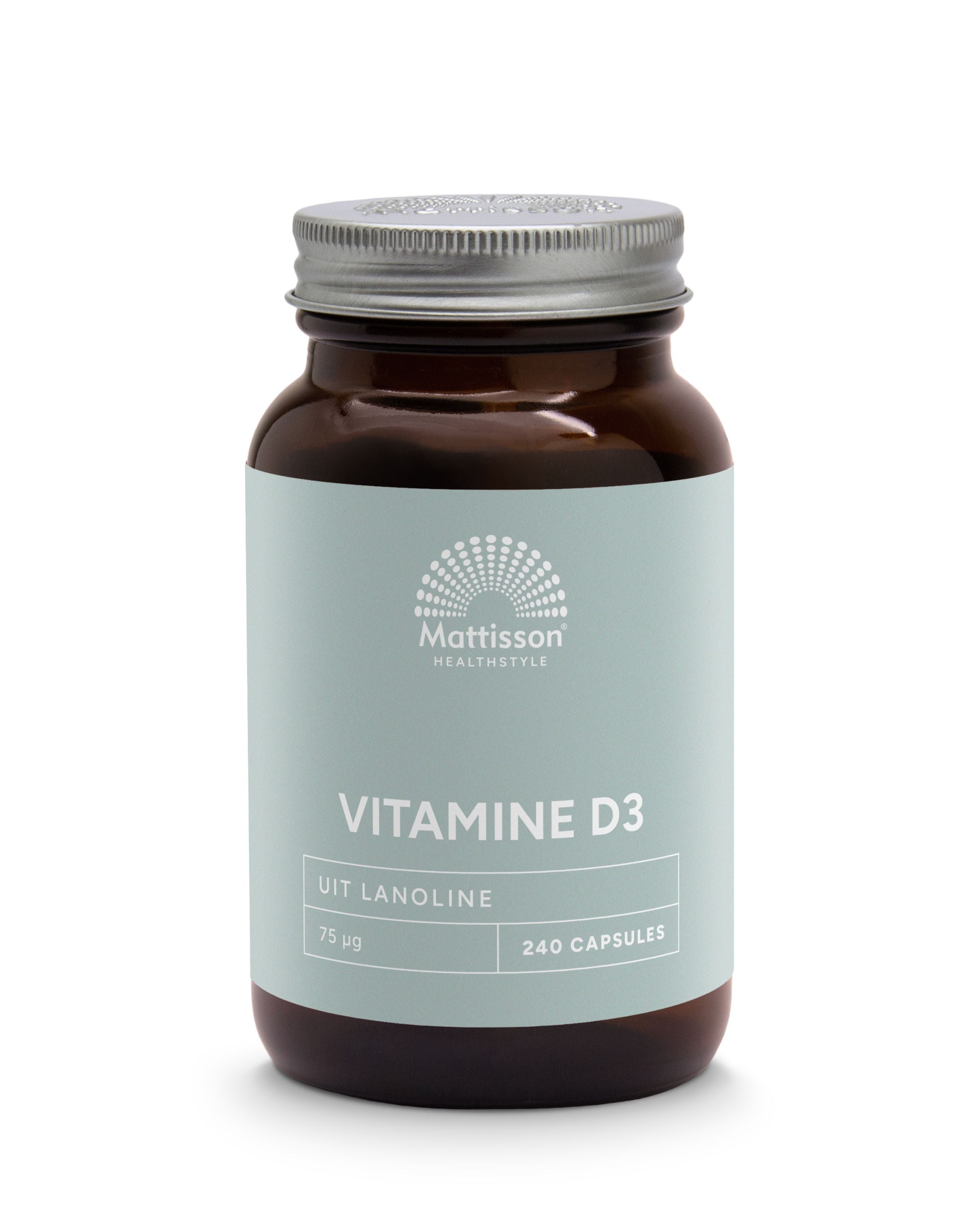 Mattisson Vitamine D3 75mcg 3000IE 240 Capsules