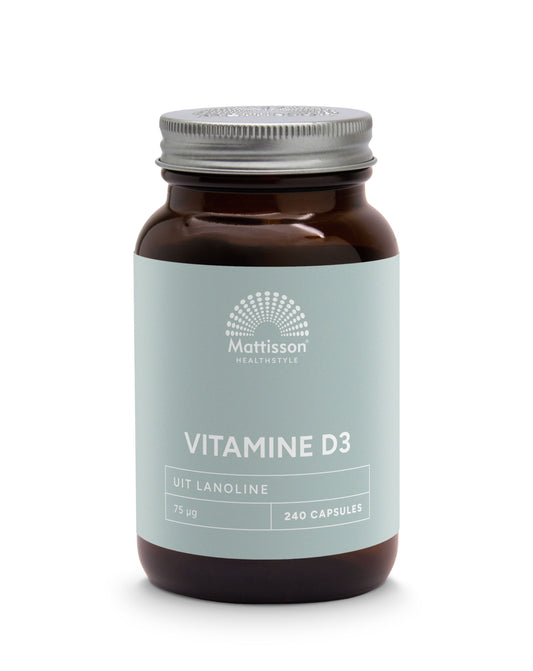 Mattisson Vitamine D3 75mcg 3000IE 240 Capsules