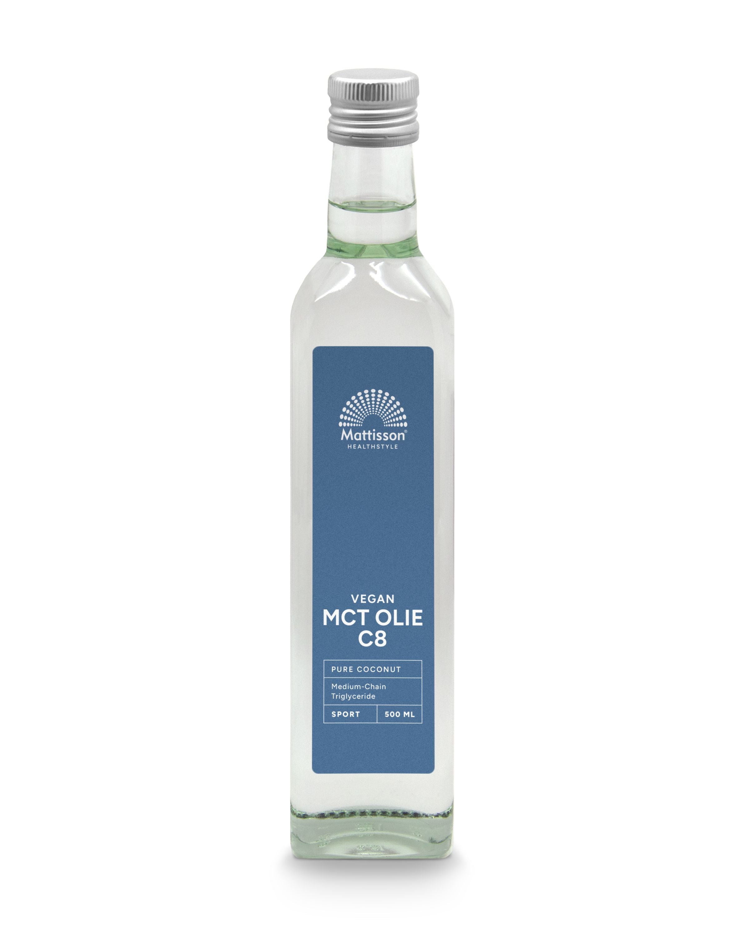 Mattisson MCT olie C8 - coconut pure - 99% caprylic acid 500.00 Milliliter