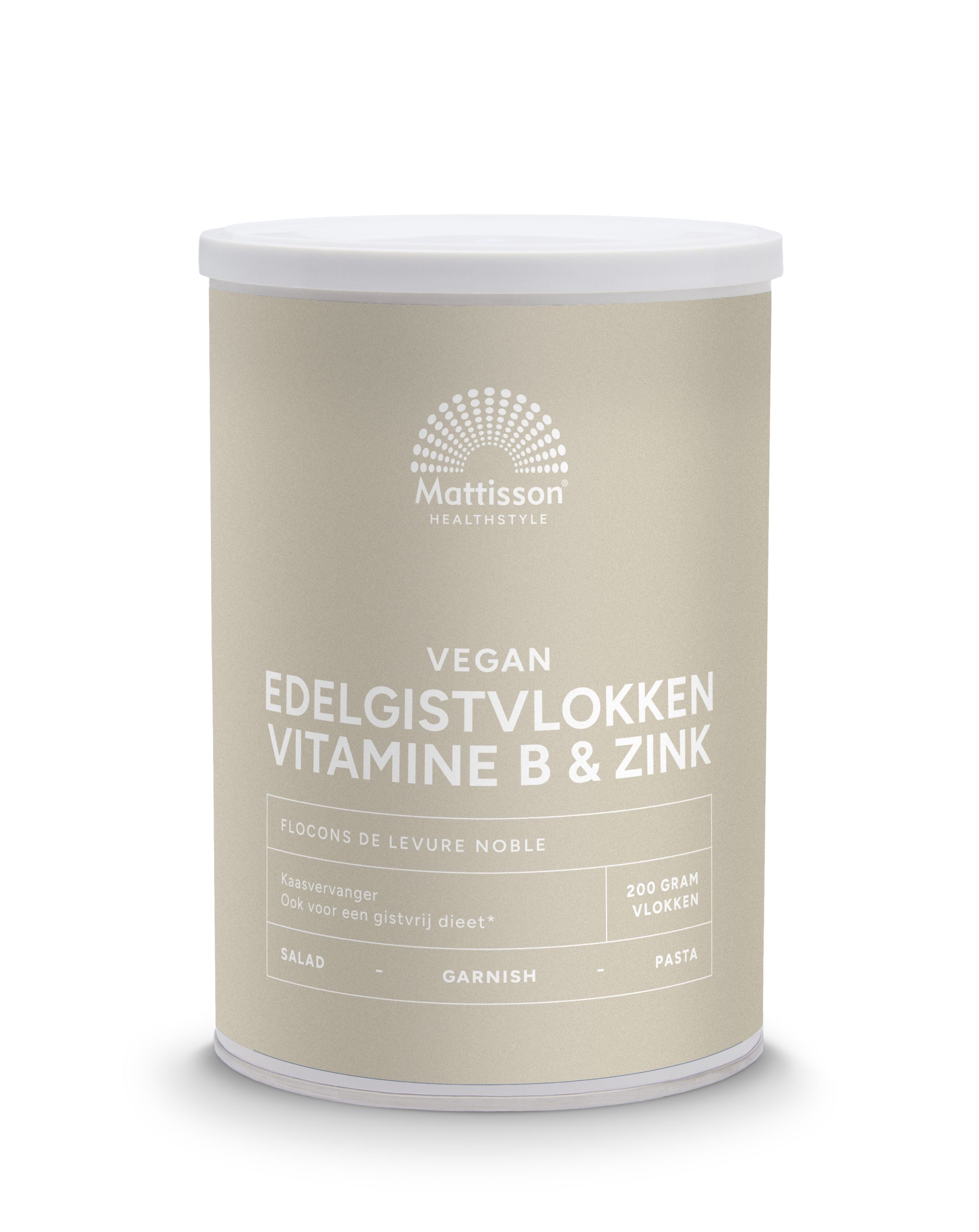 Mattisson Edelgistvlokken vitamine B12 + zink 200.00 Gram