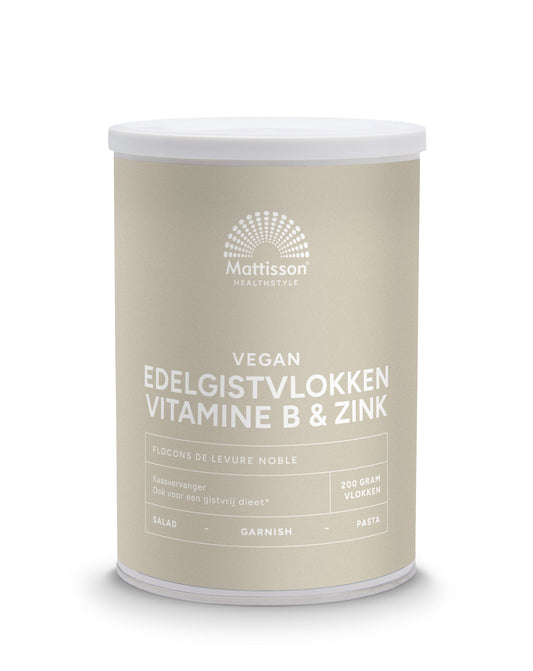 Mattisson Edelgistvlokken vitamine B12 + zink 200.00 Gram