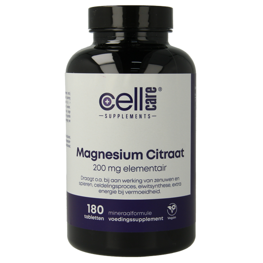 CellCare Magnesium 200mg elementair  180 Tabletten