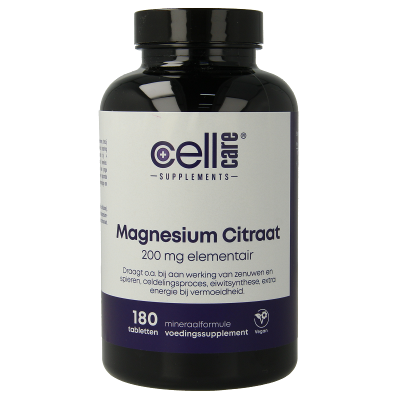 CellCare Magnesium 200mg elementair  180 Tabletten